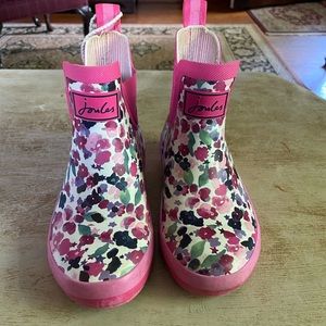Joules girls ankle rain boots size 1